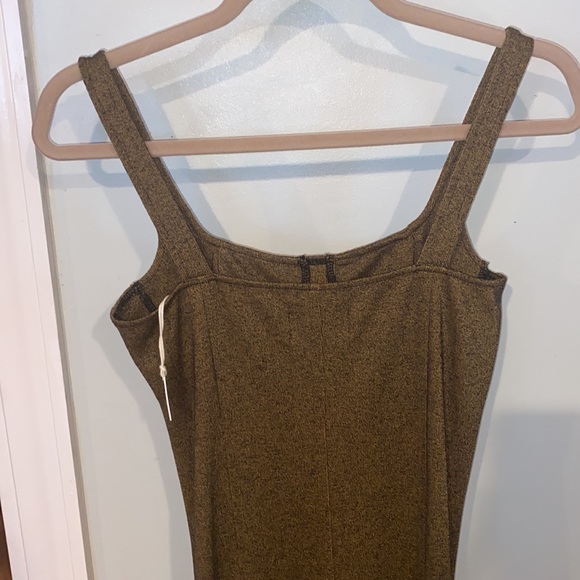 Capulet Lola Bustier Bodycon Dress Speckle Gold/Black Midi Revolve NWT-Sz Small - Picture 5 of 7